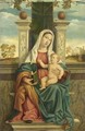 Madonna Col Bambino In Trono - Venetian School