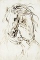 Study Of A Cavalry Horse - Raphael Lamarr West