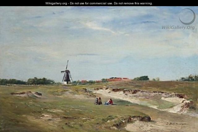 Landscape With Windmill - Ivan Pavlovich Pokhitonov