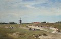 Landscape With Windmill - Ivan Pavlovich Pokhitonov