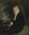 Portrait Of A Young Cricket Player - English School