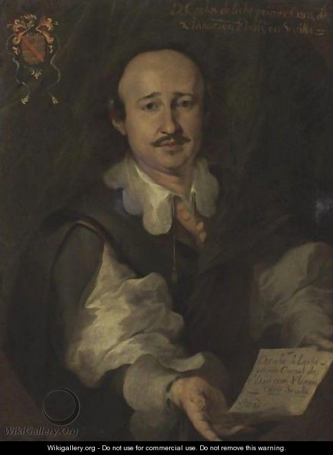 Portrait Of Don Carlos De Licht - Spanish School