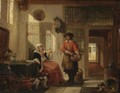 Couple In An Interior - Dutch School