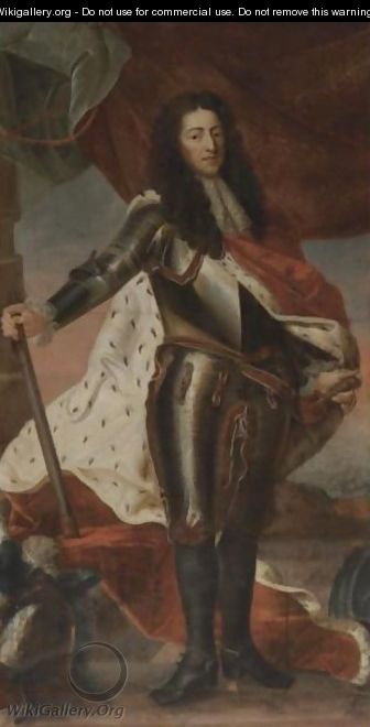 Portrait Of King William III Of England - Continental School