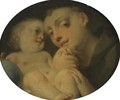 The Infant Christ With Saint Anthony Of Padua - Giovanni Battista Tagliasacchi