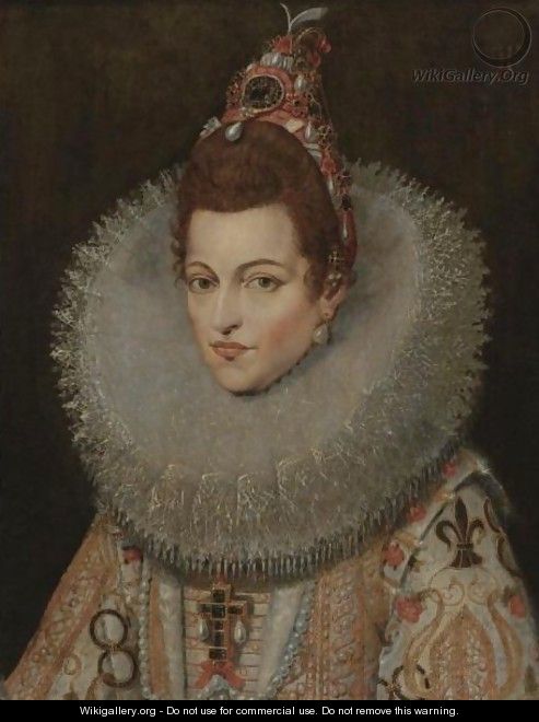 Portarit Of Archduchess Isabella Clara Eugenia Of Spain - Frans, the Younger Pourbus
