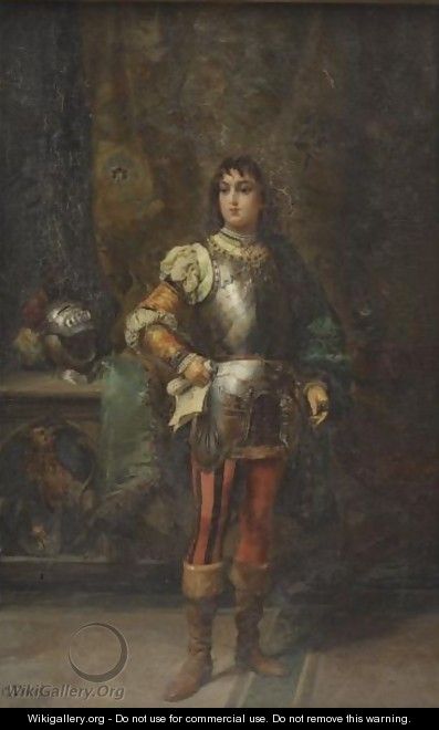 A Knight In Shining Armor - Cesare-Auguste Detti
