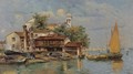 The Boatbuilders, Venice - Antonio Maria de Reyna