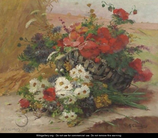 Still Life With Flowers - Eugene Henri Cauchois
