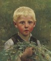 Portrait Of A Boy - Leon Olivie-Bon