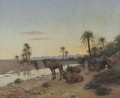 Rest At The Oasis - Jean Baptiste Paul Lazerges