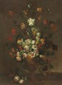 Still Life With Flowers In An Urn - French School
