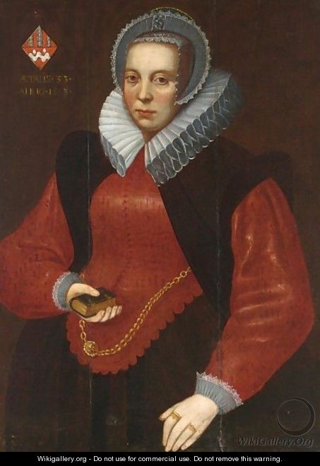 A Portrait Of A Lady Of The Van Der Burcht Family, Aged 33, - Dutch School