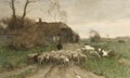 Sheep Going To The Stable - Willem II Steelink