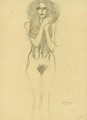 Female Nude From The Front - Gustav Klimt