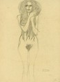 Female Nude From The Front - Gustav Klimt
