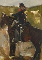 A Cavalrist On Horseback - George Hendrik Breitner
