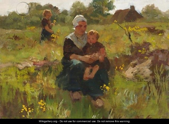 A Summerday In The Fields - Jacques Abraham Zon