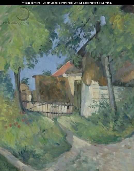 Entree De Ferme, Rue Remy, A Auvers-Sur-Oise - Paul Cezanne