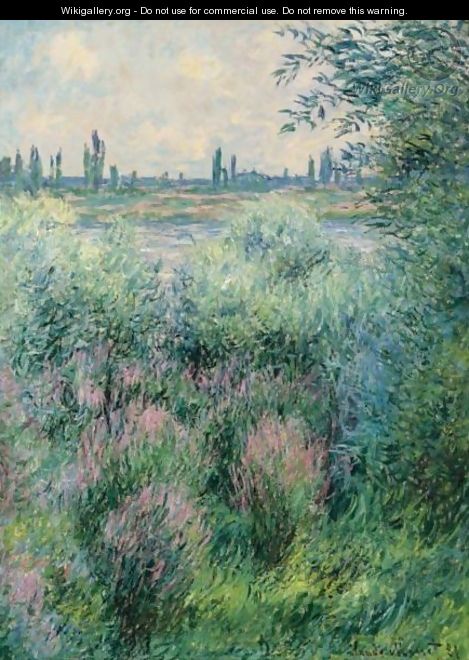 Bords De La Seine, Un Coin De Berge - Claude Oscar Monet