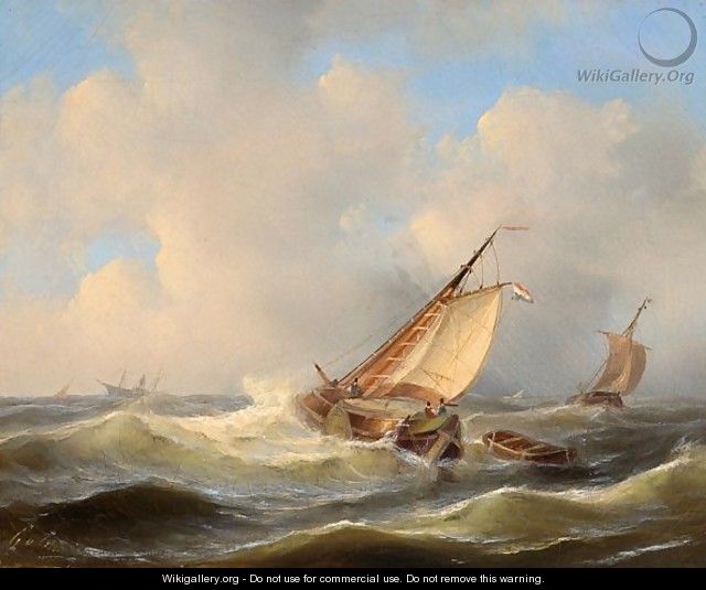 Shipping In Choppy Seas - Govert Van Emmerik