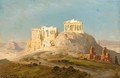 View Of The Akropolis, Athens - Ernst Carl Eugen Koerner