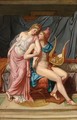 Paris And Helena Courting - (after) David, Jacques Louis