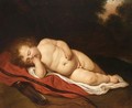 Eros Sleeping - (after) Govert Teunisz. Flinck