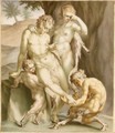 A Satyr And Two Meneads Removing A Splinter - Claudius Carl Gustav Klingstedt