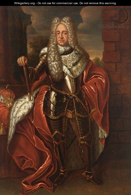 Portrait Of Emperor Karl VII In Armour - German School