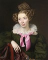A Portrait Of Bertha Adolphine Seeliger - Georg Friedrich Adolf Schoner