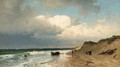 Fisherfolk On The Beach - Friedrich Emil Neumann