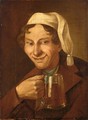 Portrait Of A Man With A Pitcher - German School