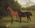 Two Hunters And A Dog - Charles (Burton) Barber