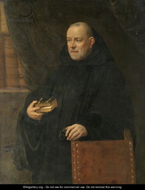 Portrait Of A Monk - Flemish School