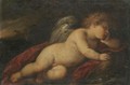 Cupid Sleeping In A Landscape - (after) Carlo Francesco Nuvolone