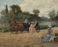 Carriage Ride By The River - Francisco Miralles Galup