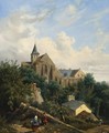 View Of The Graville Priory - Gustave Leprince