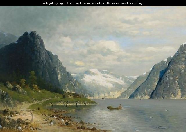 Traveling Across A Fjord - Adelsteen Normann