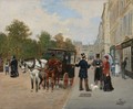 On The Boulevards Of Paris - Léon Joseph Voirin