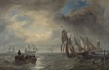 Ships On Choppy Seas - James Wilson Carmichael