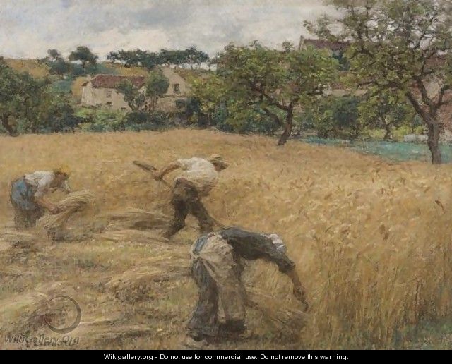 Cutting Wheat - Leon Augustin Lhermitte