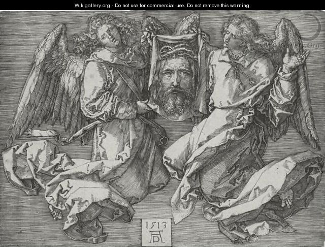 The Sudarium Held By Two Angels - Albrecht Durer