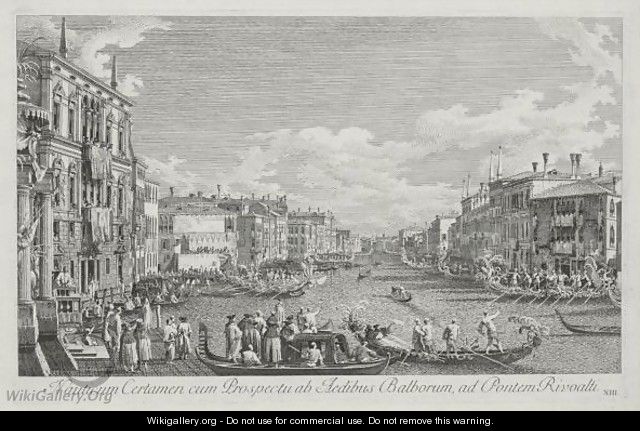 Urbis Venetiarum Part - (after) (Giovanni Antonio Canal) Canaletto