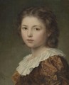 Portrait Of A Young Girl - Ludwig Knaus
