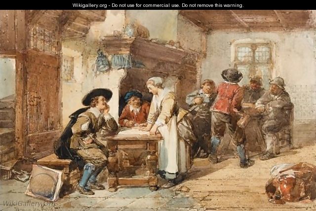A Merry Company In An Interior - Herman Frederik Carel ten Kate