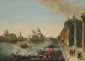 Venice, A View Of The Bacino Di San Marco With Santa Maria Della Salute Beyond - (after) Johann Richter