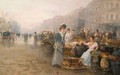 A Busy Market - Emil Barbarini