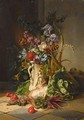 A Kitchen Still Life With Flowers - David Emil Joseph de Noter