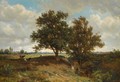 Cows In A Summer Landscape - Jan Willem Van Borselen